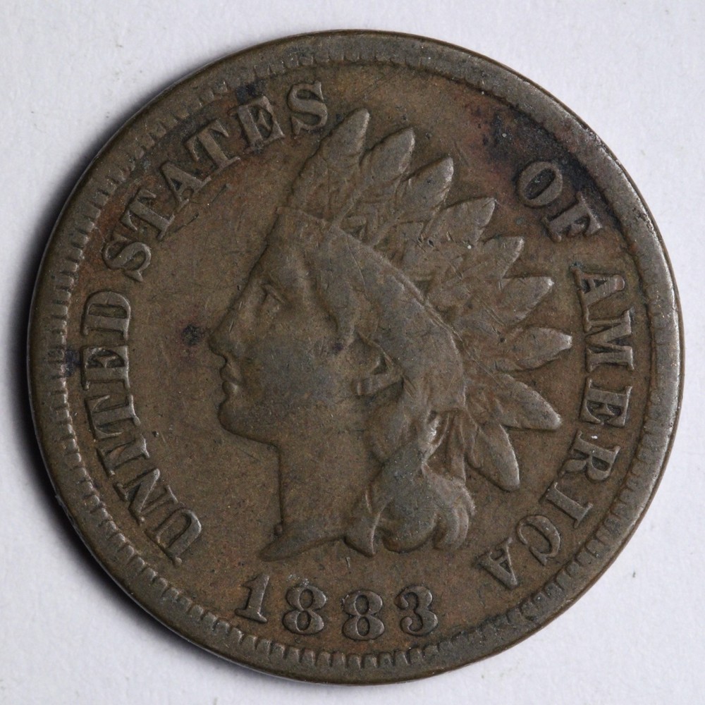 1883 Indian Head Cent Penny FINE E119 QGN
