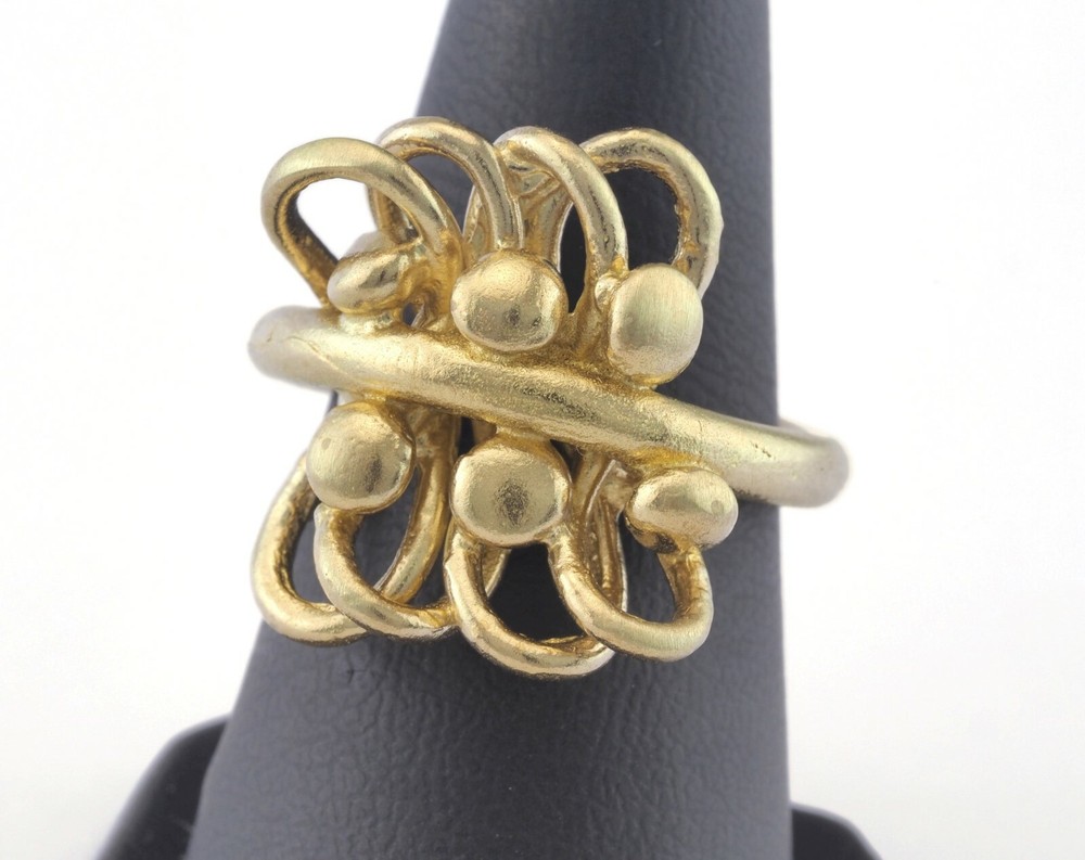 Adjustable Ring Raw brass (18mm 7.5US inner size - Adjustable ) 2749