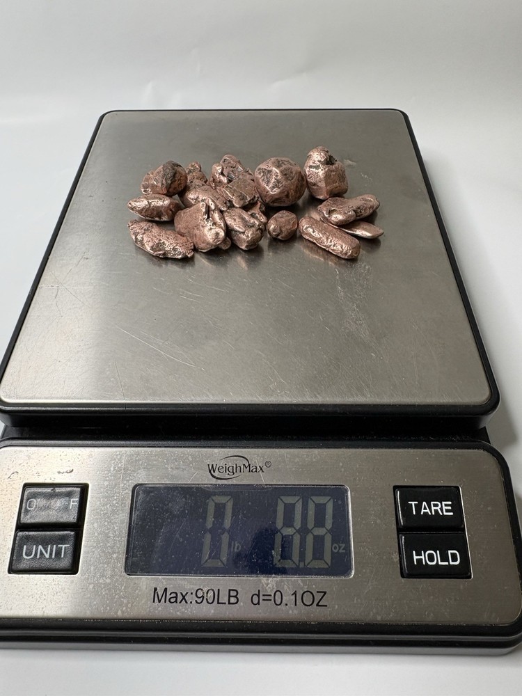 Upper Michigan Pure Solid Native Keweenaw Copper Specimens Jewelry Lot