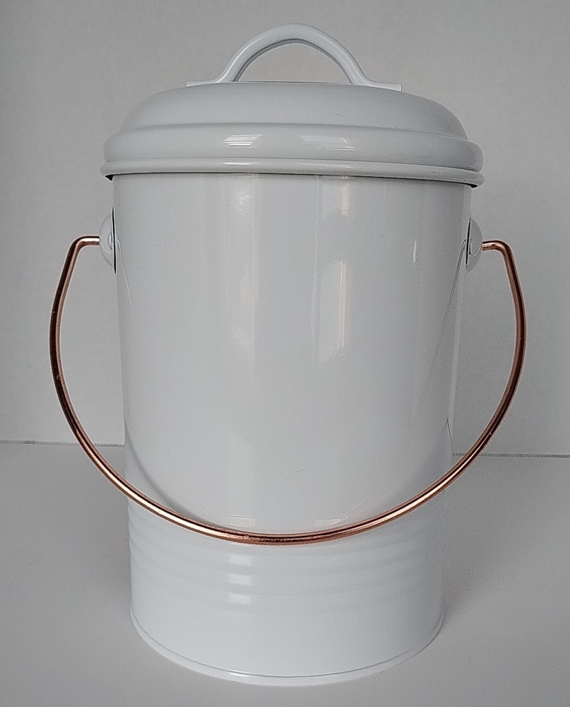 Compost Bin Kitchen Counter, Small Metal Compost Bin