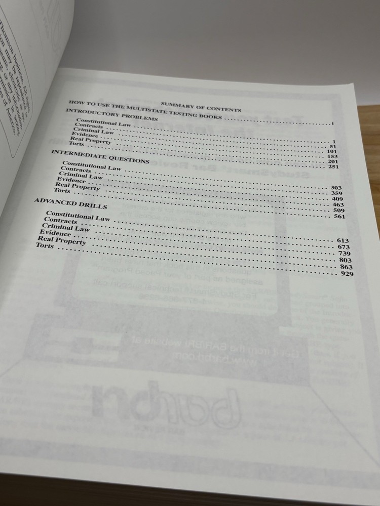 BarBri Bar Review MPQ 2006 Practice Questions Reference Soft Copy Book