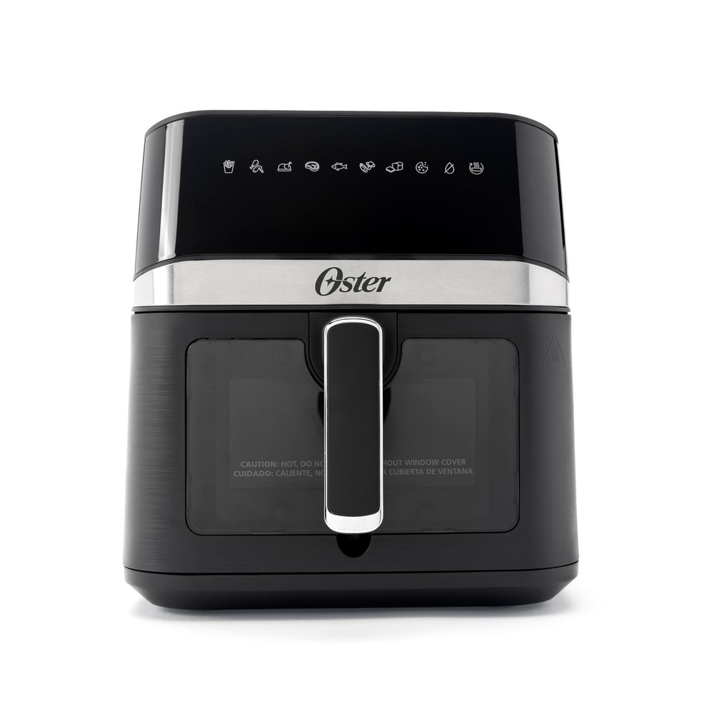 Oster 6 Quart Digital Air Fryer with Window, Large Capacity 6-Quart, Silver