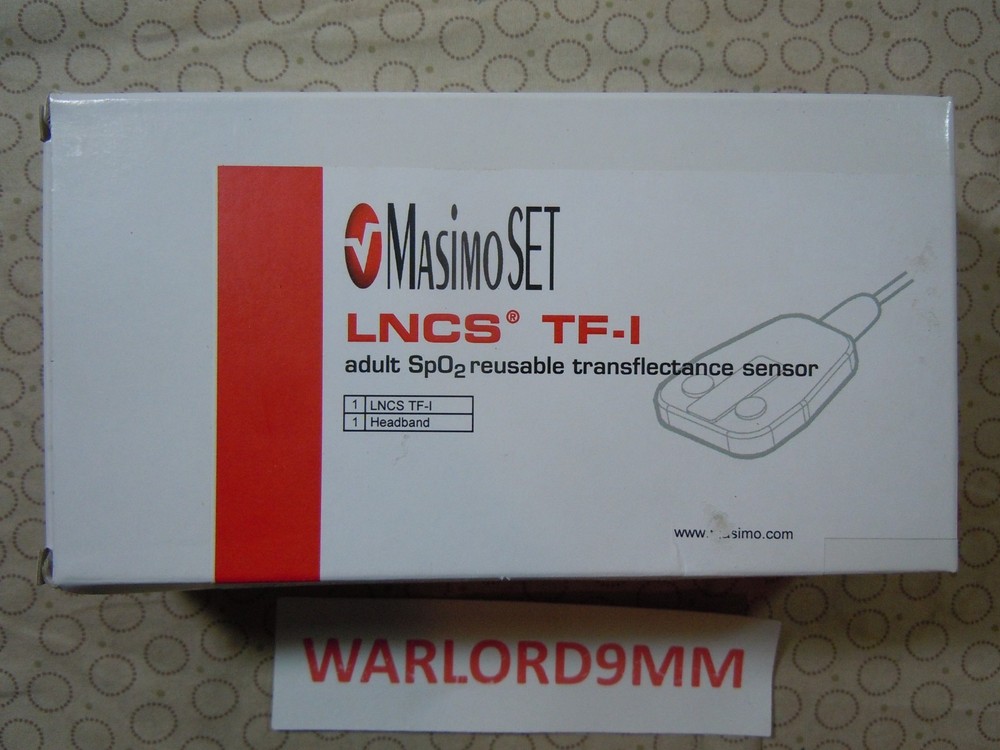 NEW MASIMO LNCS TF-I ADULT SPO2 TRANSFLECTANCE SENSOR REF. 1896.