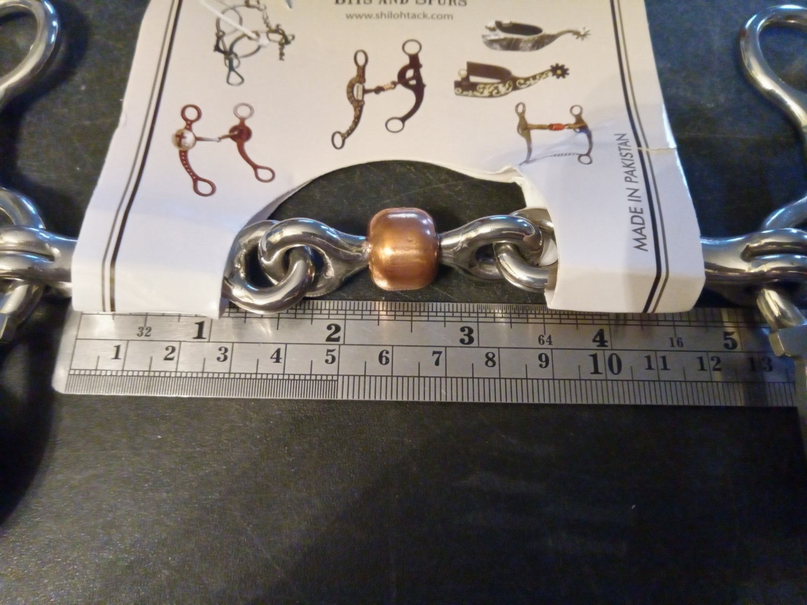 New Junior Jr cowhorse bit stainless steel 5 in mouth dog bone copper roller