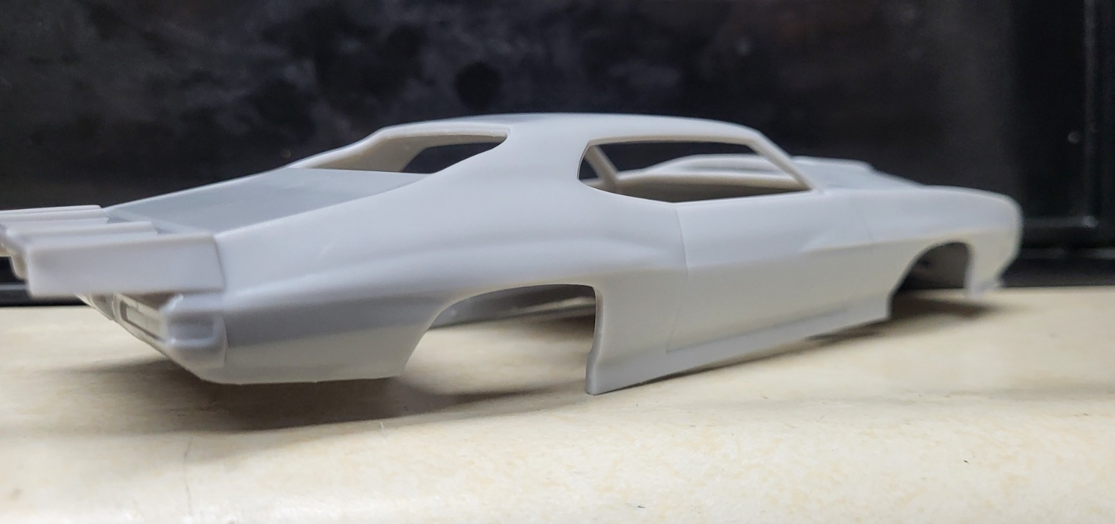 1/24 scale resin 3d printed 1970 Pontiac GTO Pro Mod drag body model slot car