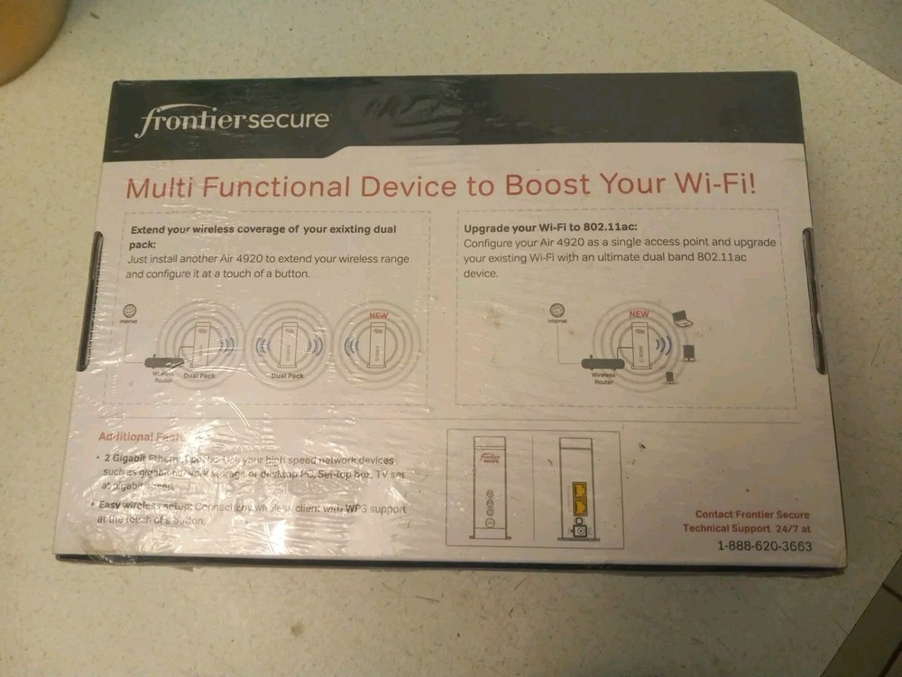 Frontier Secure 16 Mbps Smart Mesh Access Point Air 4920 Ethernet NEW SEALED
