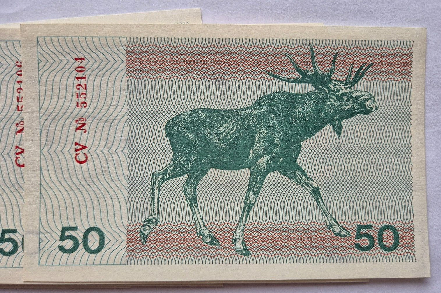 LITHUANIA 50 TALONAS 1991, UNC