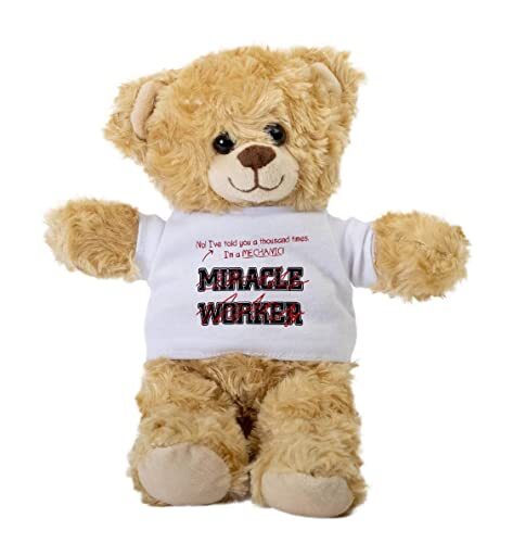 SpreadPassion Mechanic Worker Teddy Bear, Gift Stuffed Animal