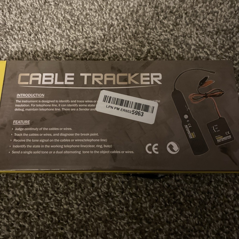 Cable Tracker Electrical Short-Circuit Tester with Storage Bag