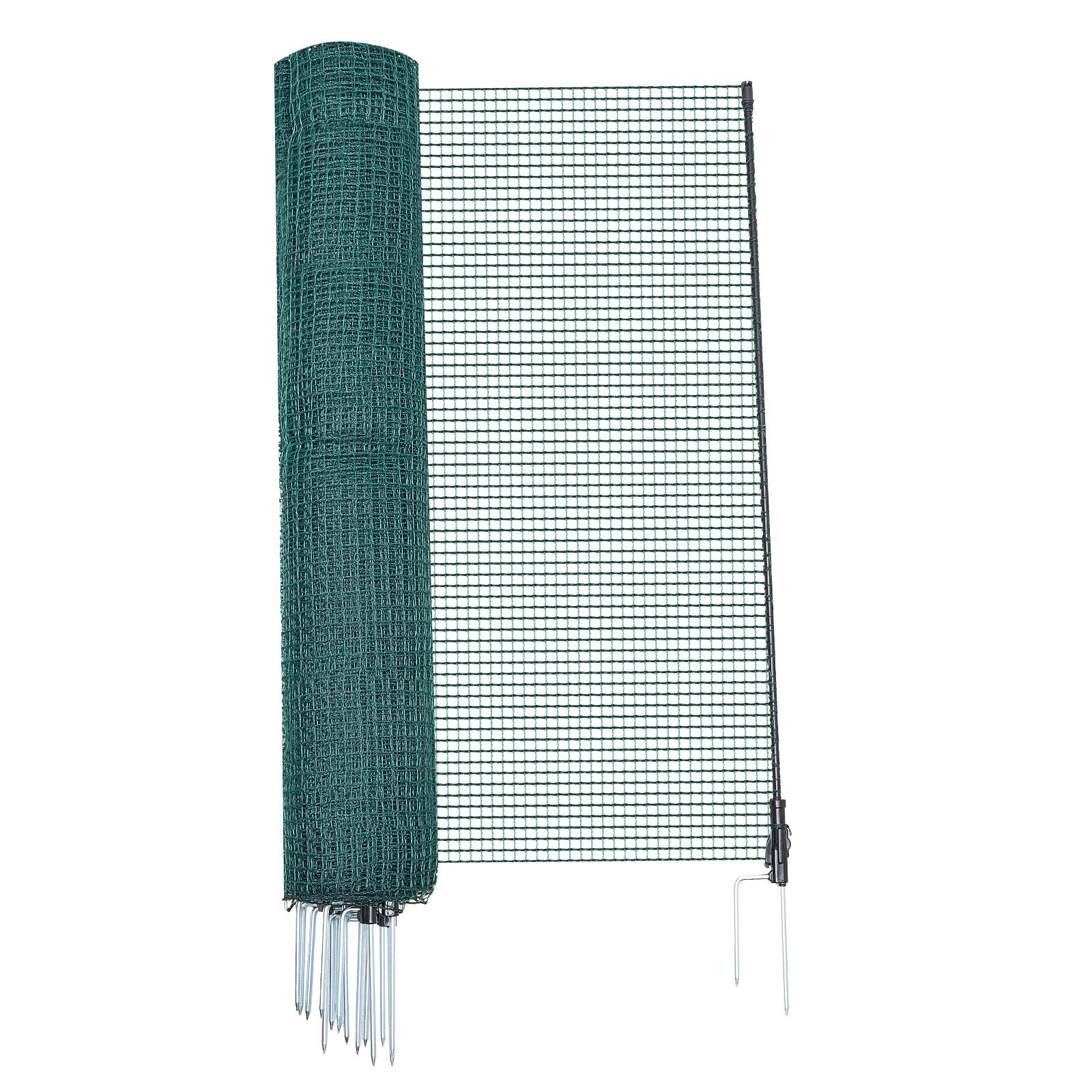Uimoso Temporary Fence Netting with Posts 3 x 49.2 FT Plastic Safety Mesh Fence