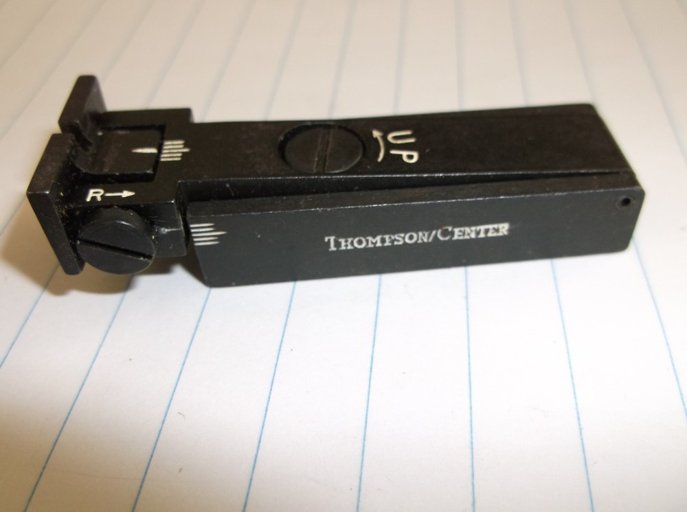 Thompson Center Rear Sight ROUND Barrel Contender Encore Rifle/ Muzzleloader