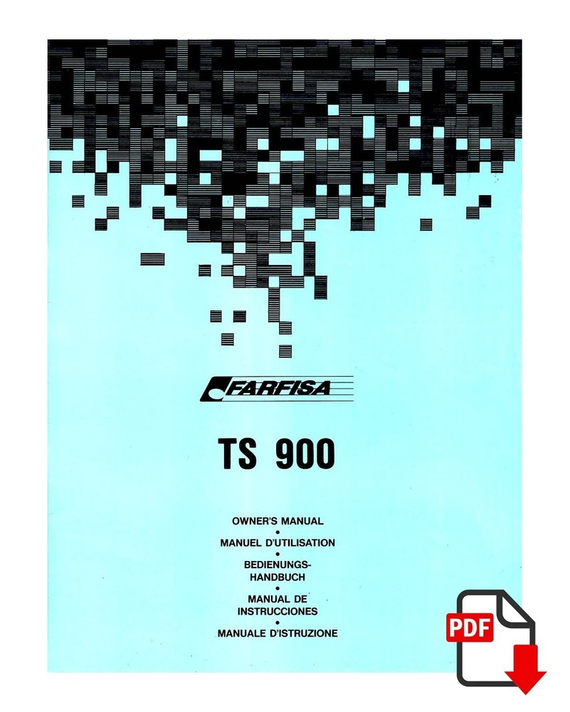 FARFISA TS900 Owner Manual User Manual User Manual Instructions - PDF
