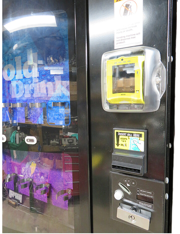 Weather - rain guard for Credit Card Reader Mask -vending  -Nayax & Cantaloupe