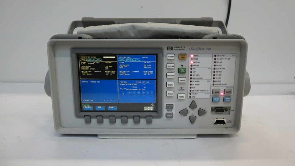 AGILENT 37718B OmniBer 718B Communications Performance AnalyzerW/ OPTIONS 001