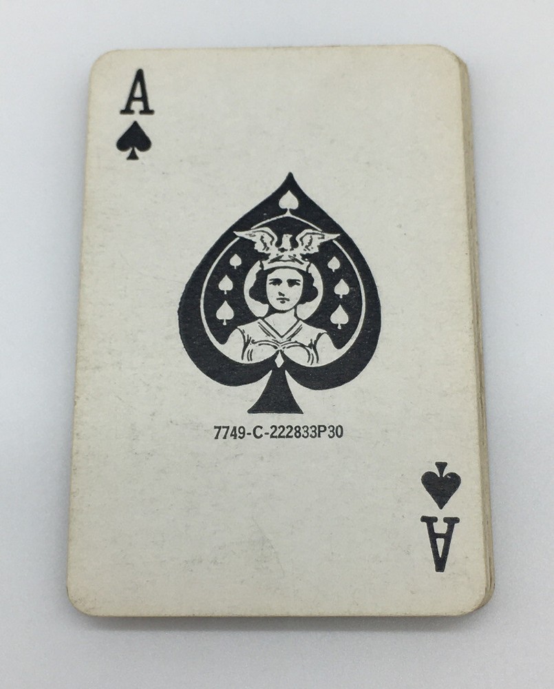 Vintage Peter Pan Miniature Playing Cards Complete Blue Deck