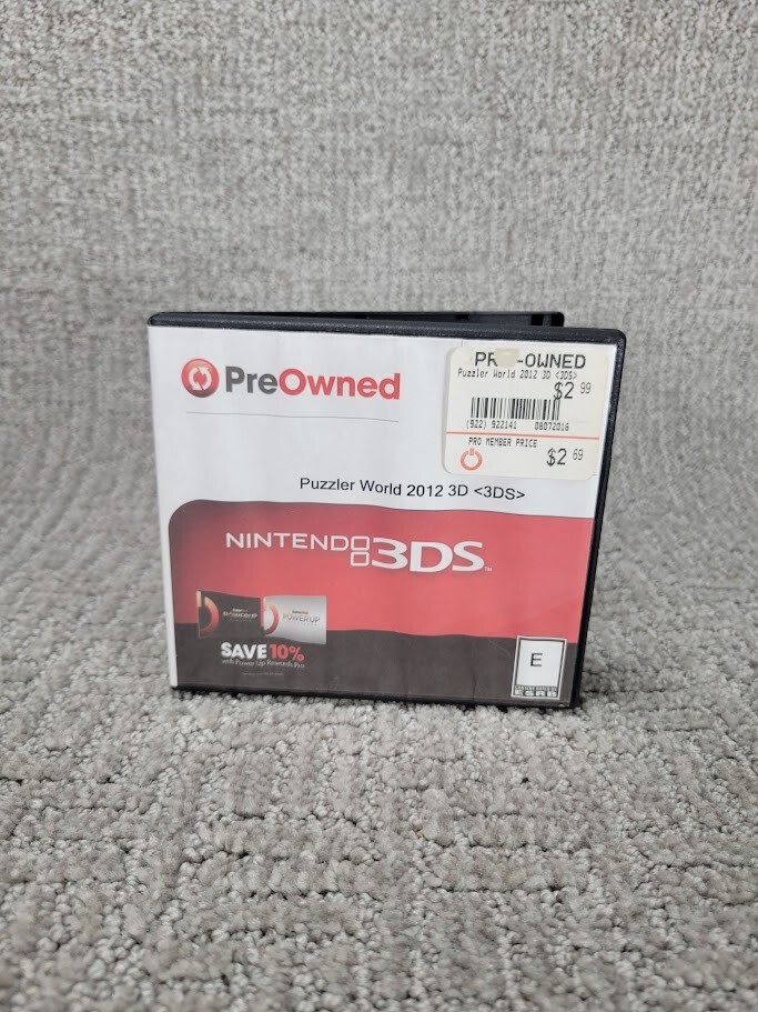 Puzzler World 2012 3D Nintendo 3DS