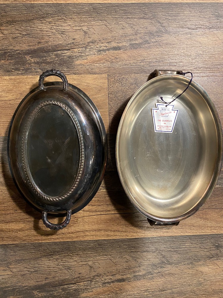 Ketstoneware Silver Plate Covered Serving Casserole Dish