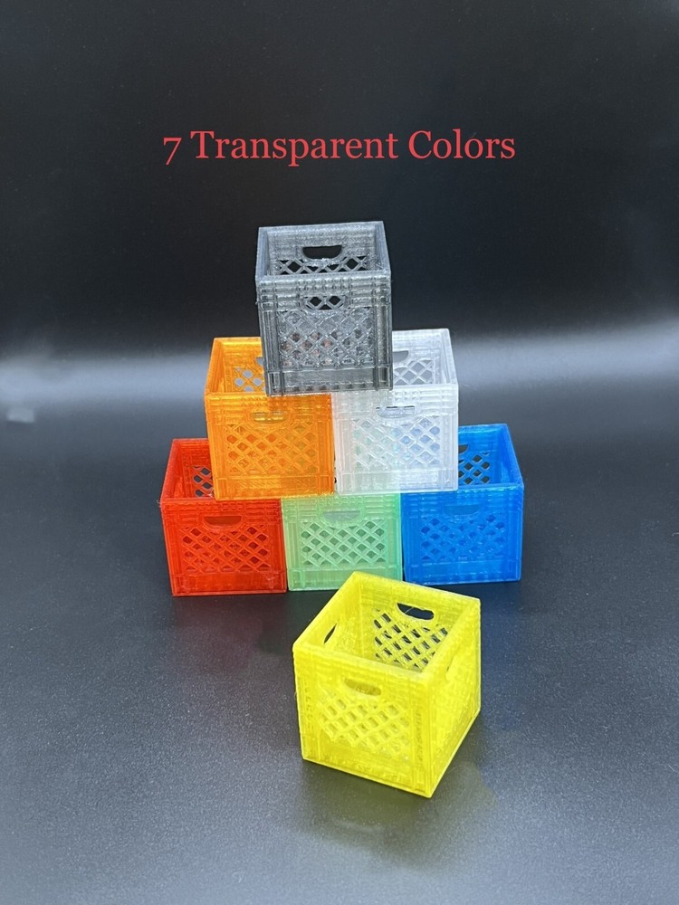 Large Mini Crate Organizer in various colors.