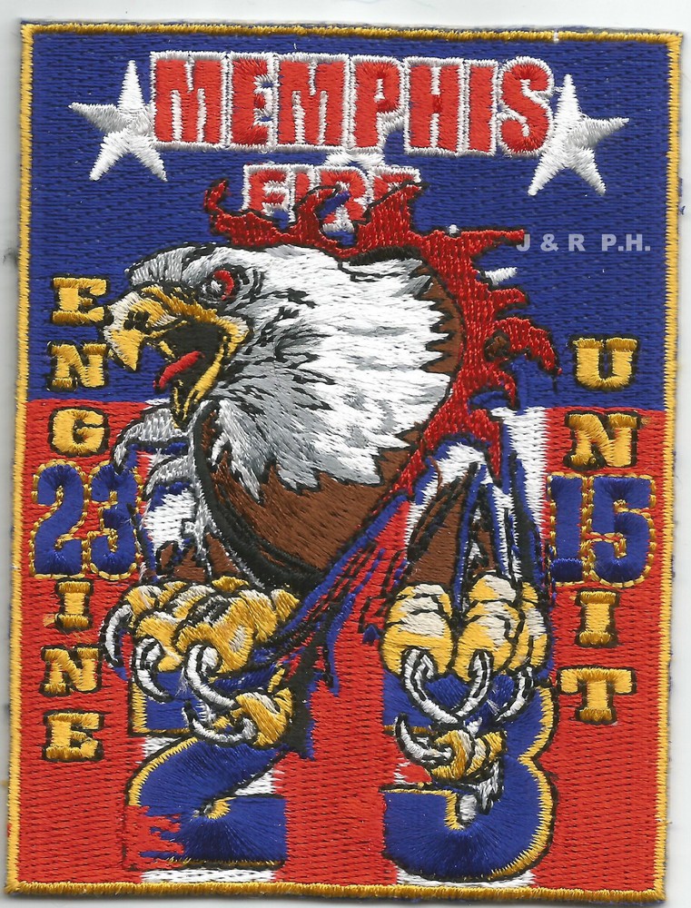 Memphis  Engine-23 / Unit-15  "Eagle", Tennessee (3" x 4" size) fire patch