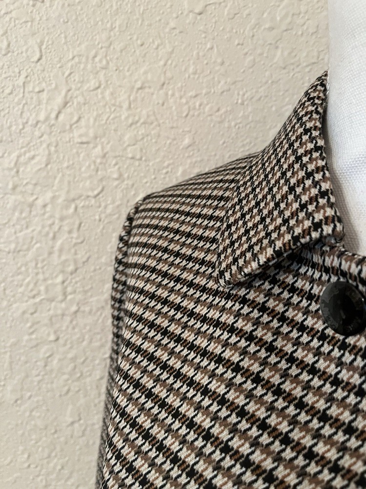 NWT Anne Klein Classic Houndstooth Short Blazer Size Medium