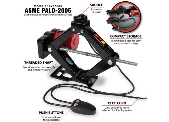 Performance Tool W1609 12V Electric Scissor Jack