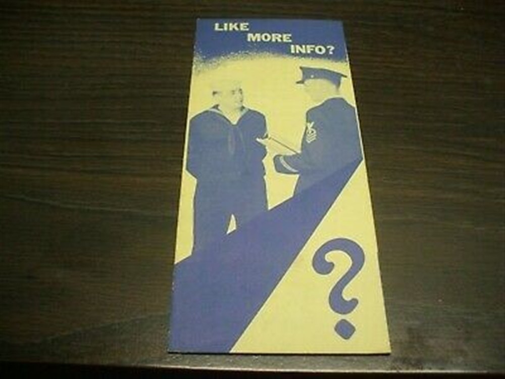 1957 NAVCAT LIKE MORE INFO? - NAVY Recruitment Brochure