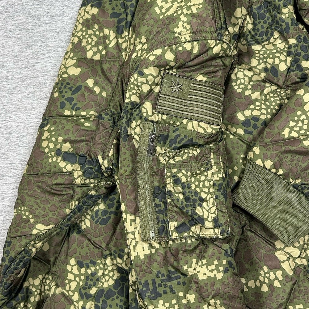 DC Shoes DPM Jacket Mens Medium Green Camo Insulated Disruptive Pattern Material