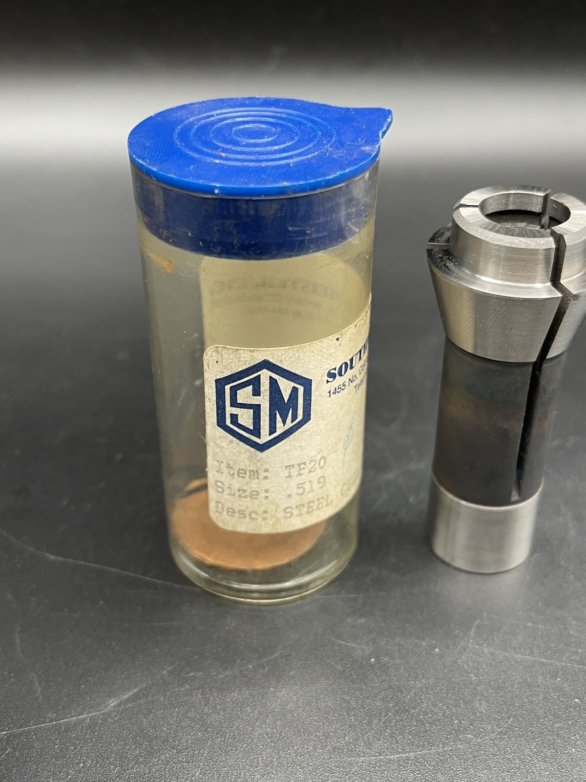 Southwick & Meister S&M TF20 Size .519 (0.519) Steel Collet Grooved Bore TF-20