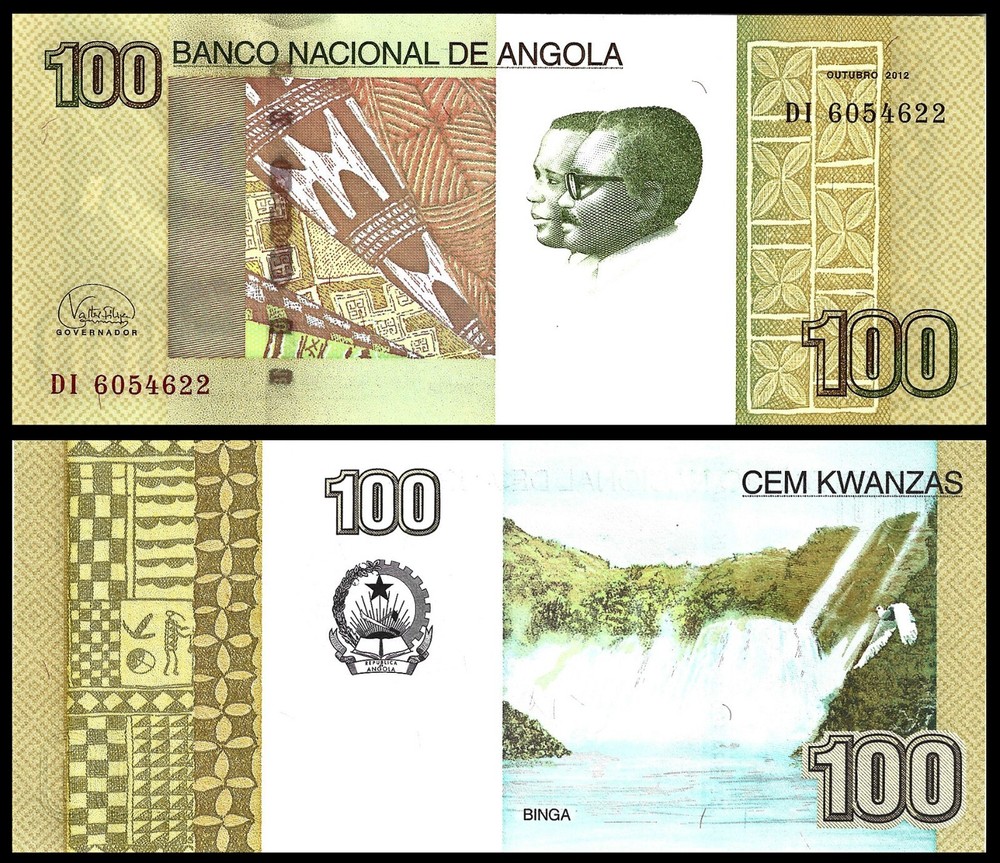ANGOLA 100 KWANZAS 2012 P 153 UNC
