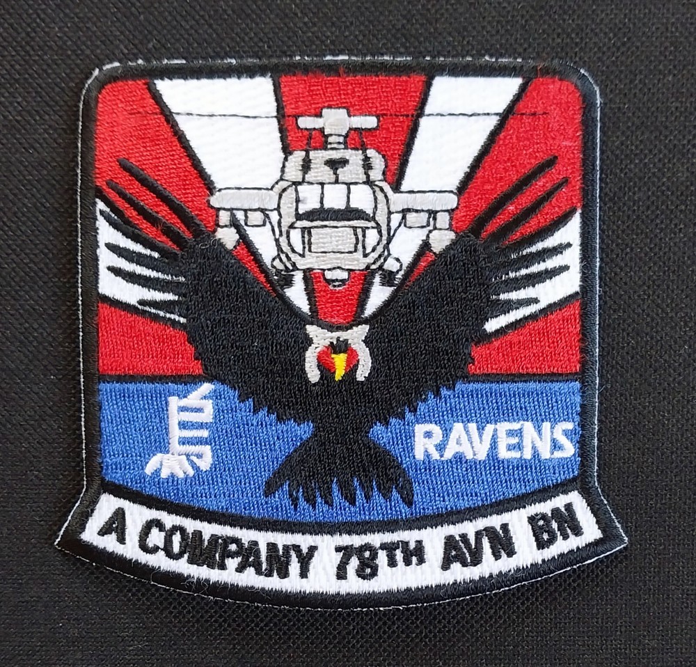 US ARMY A Co. 78th AVIATION BATTALION RAVENS US MILITARY PATCH