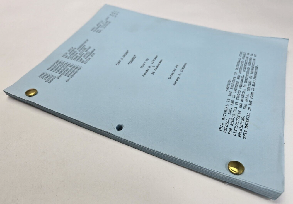 LAW & ORDER / Ed Zuckerman 1995 TV Script, Laila Robins, David Garrison "Trophy"