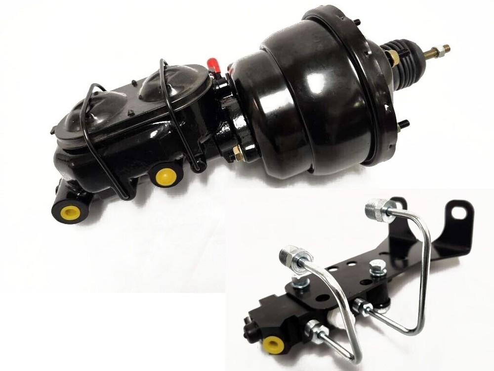 7 " Dual Booster Power Master Cylinder &Bottom Disc/Disc Proportioning Valve Kit