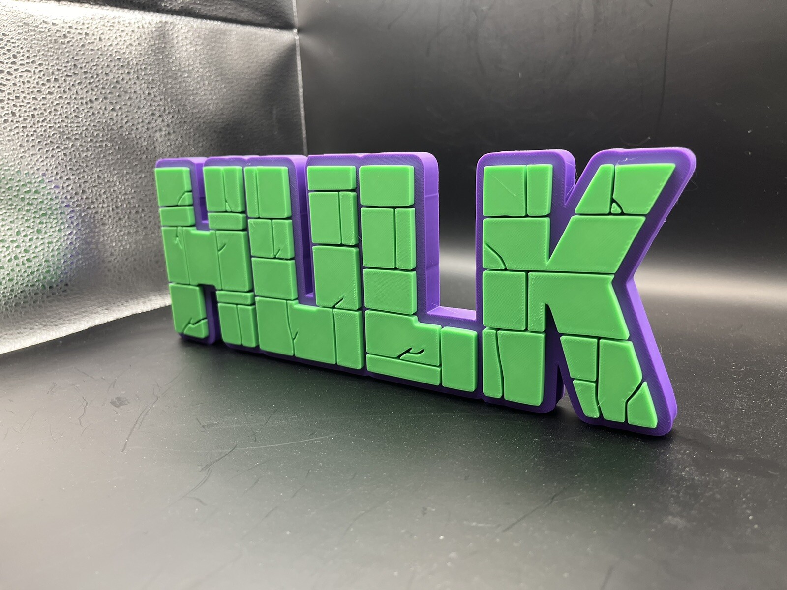 The Hulk Logo Sign Display | 3D Wall Desk Shelf Art
