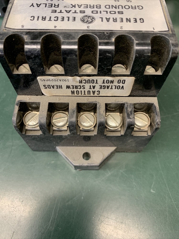 GE TGSR06D Solid State Ground Break Relay General Electric Input 24 VDC Out 240