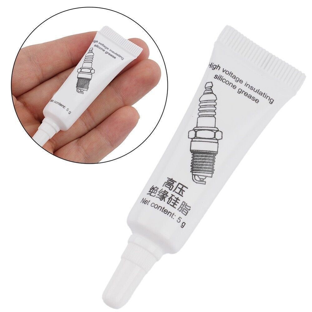2Pcs Car Spark Plug Insulating Grease High Voltage Electrical Silicone Grease