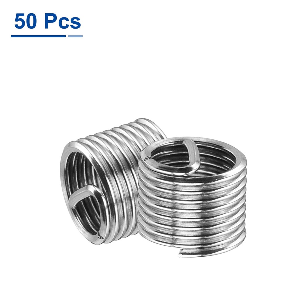 50pcs Wire Thread Inserts 5/16-24 UNF 1.5D Helical Threaded Sleeve Thread Repair