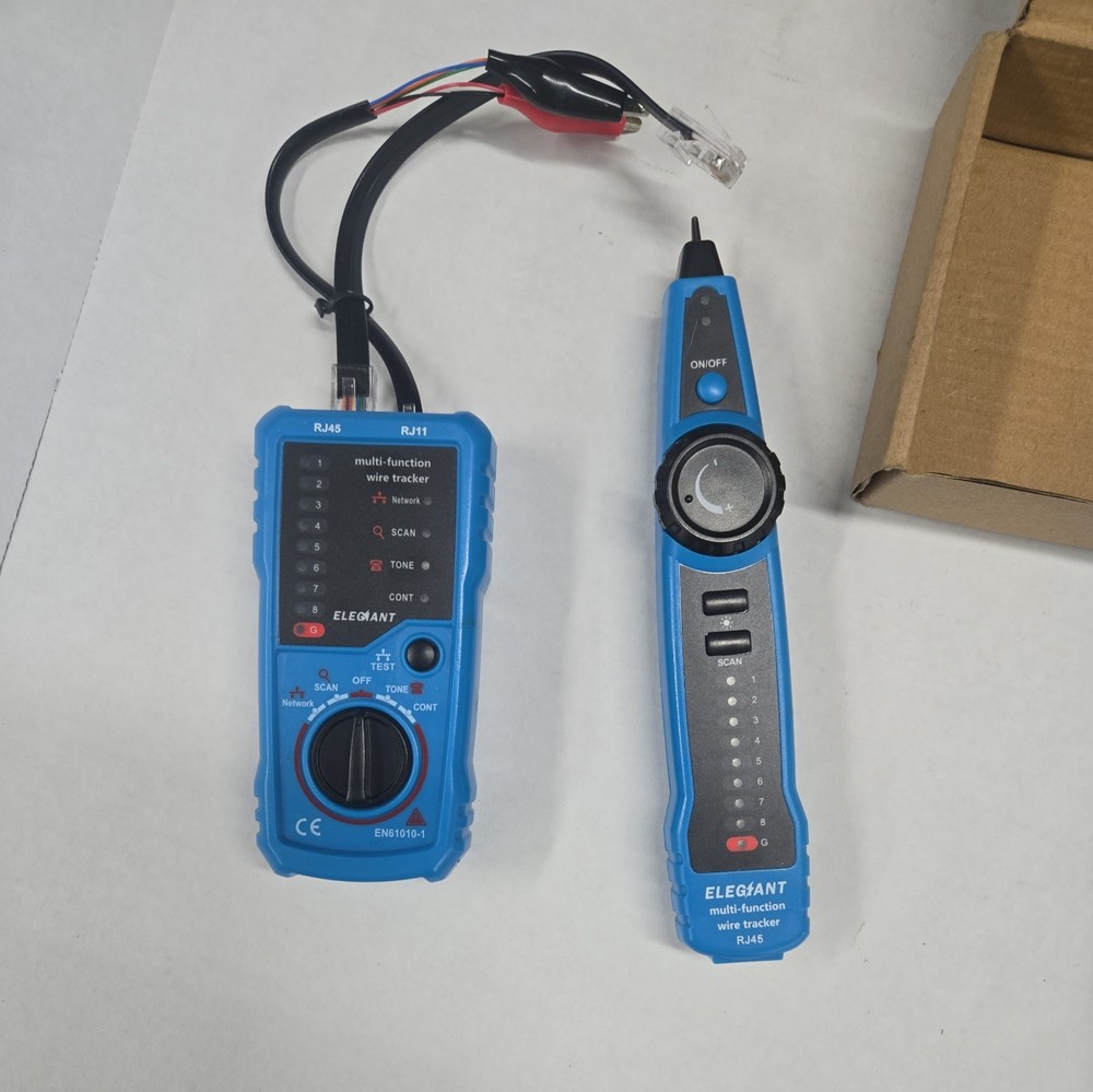 Elegiant Multi-function Wire Tracker Cable Tester RJ11 RJ45 BNC EN61010-1