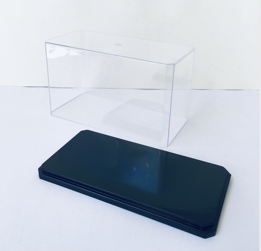 2 pcs DISPLAY SHOW CASE Flat Stackable Acrylic 6.5"x3.75x3" JAPAN Bx-287