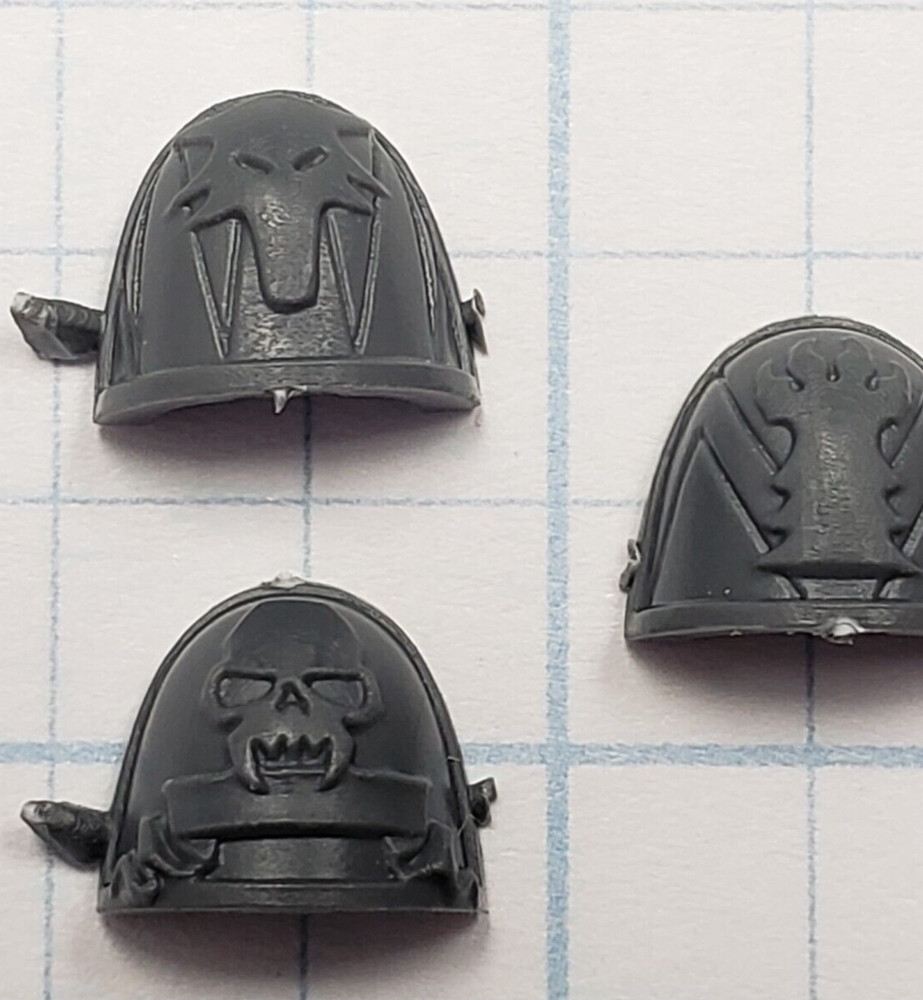 40k Space Wolves Bits Wolf Pack Wolf Guard Engraved Shoulder Pad x5 Set