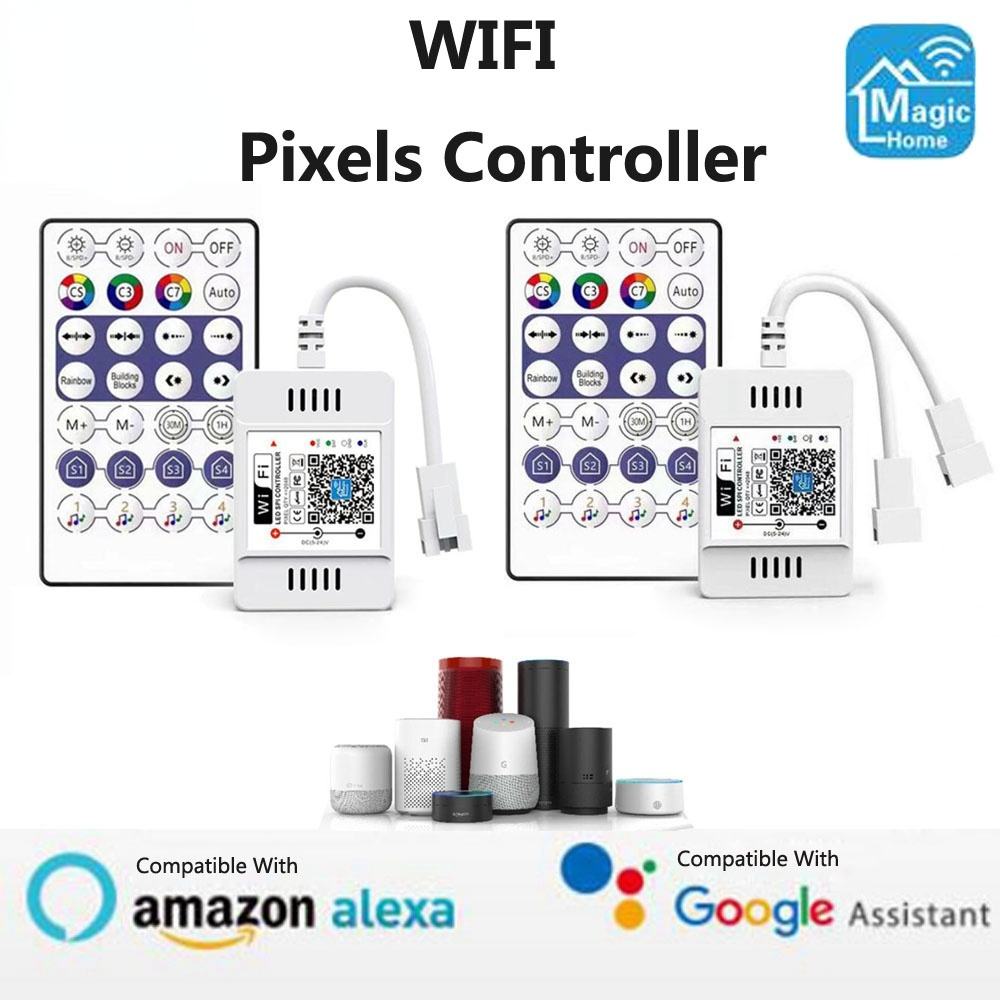 DC5-24V Magic Home WiFi RGB Pixels LED Controller Compatible Alexa/Google Home