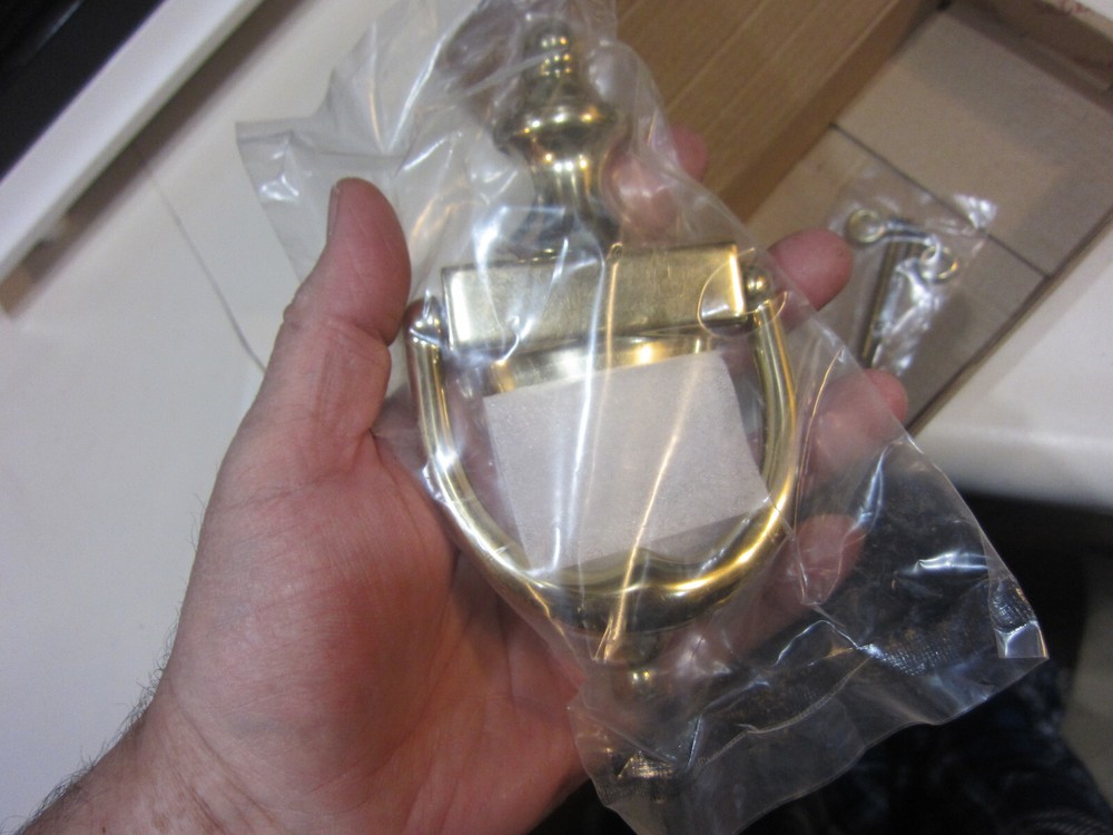 Baldwin Polished Forged Solid Brass Door Knocker #0102-003