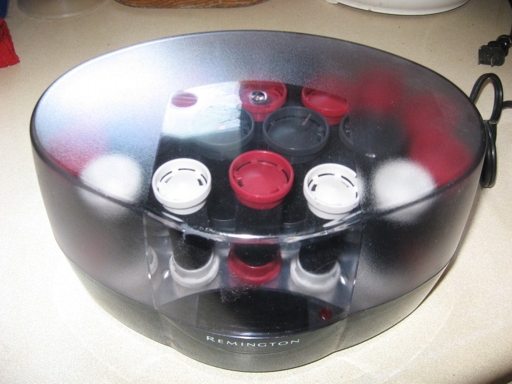 REMINGTON IONIC PROTECTIVE 20 WAX CORE VELVET ROLLERS CURLERS KF-20l