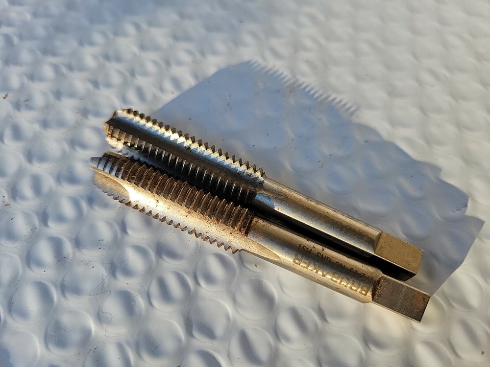 2 NOS Brubaker Threading Hand Tap 1/2-13 NC GH3 HSI