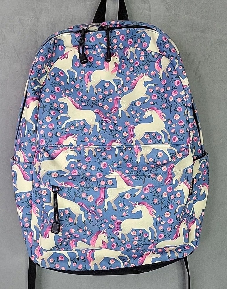Unicorns and Roses backpack padded laptop pocket back pack