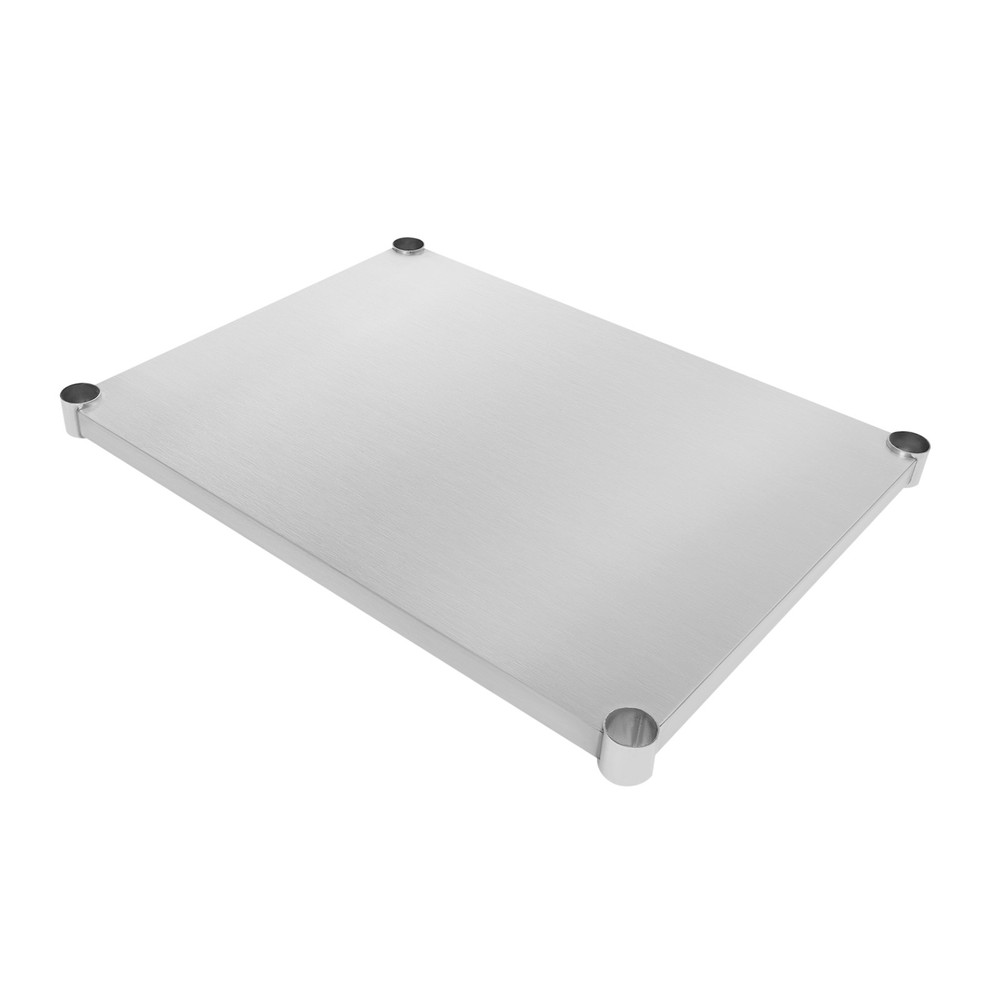 Stainless Steel Adjustable Workbench Tabletop (67.9x55cm) with Middle/Lower Lay