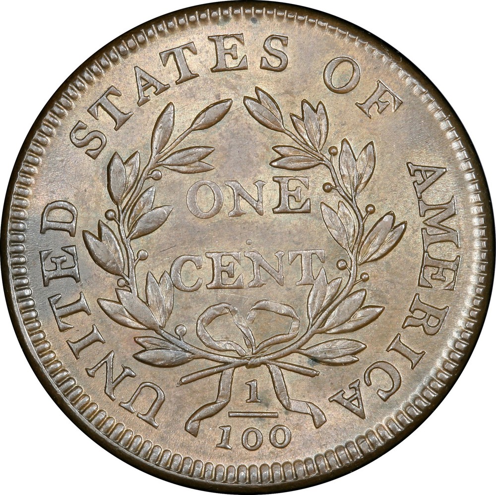 1807 DRAPED BUST 1C PCGS MS 64 BN