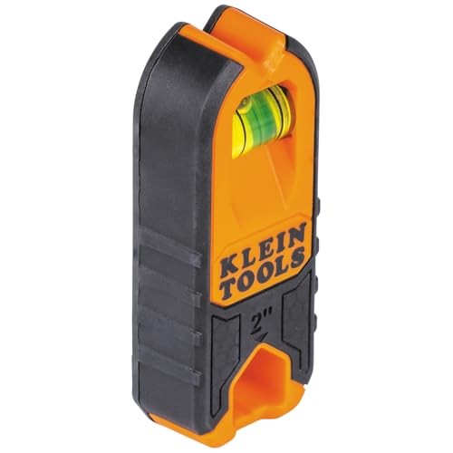 Klein Tools MSF100 Magnetic Stud Finder and Level, Compact, Single, Orange