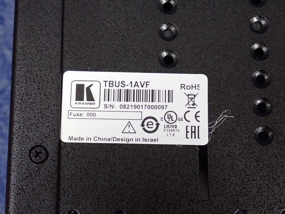 Kramer TBUS-1AVF Table Mount Modular Multi-Connection Solution Tilt-Up Lid (H3)