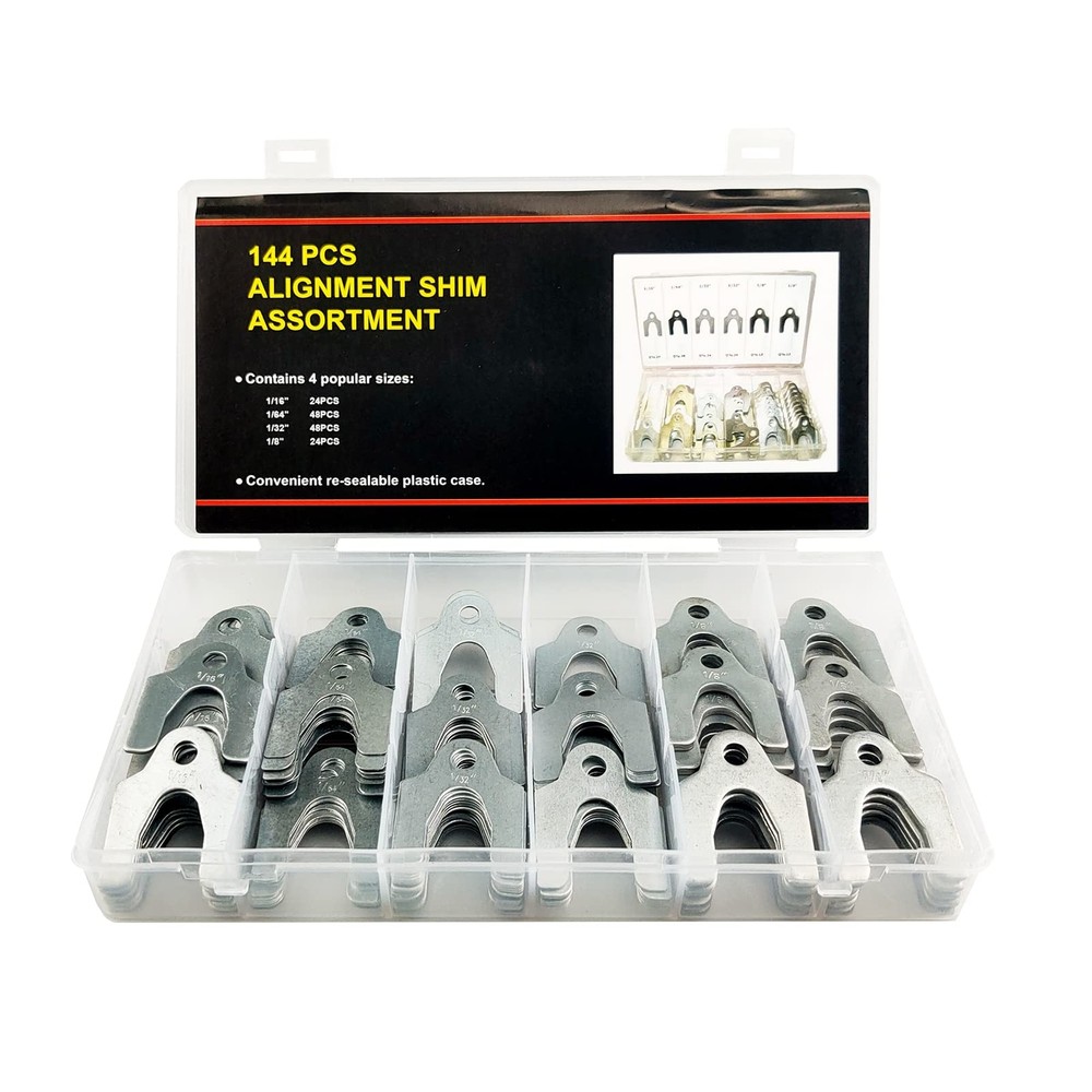 Auto Alignment Body Shim Assortment 144 Pieces Multiple Thicknesses