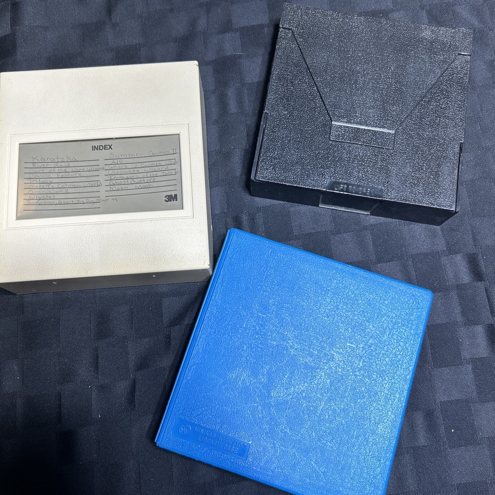 3 Floppy Disk Storage Containers With Games And ?